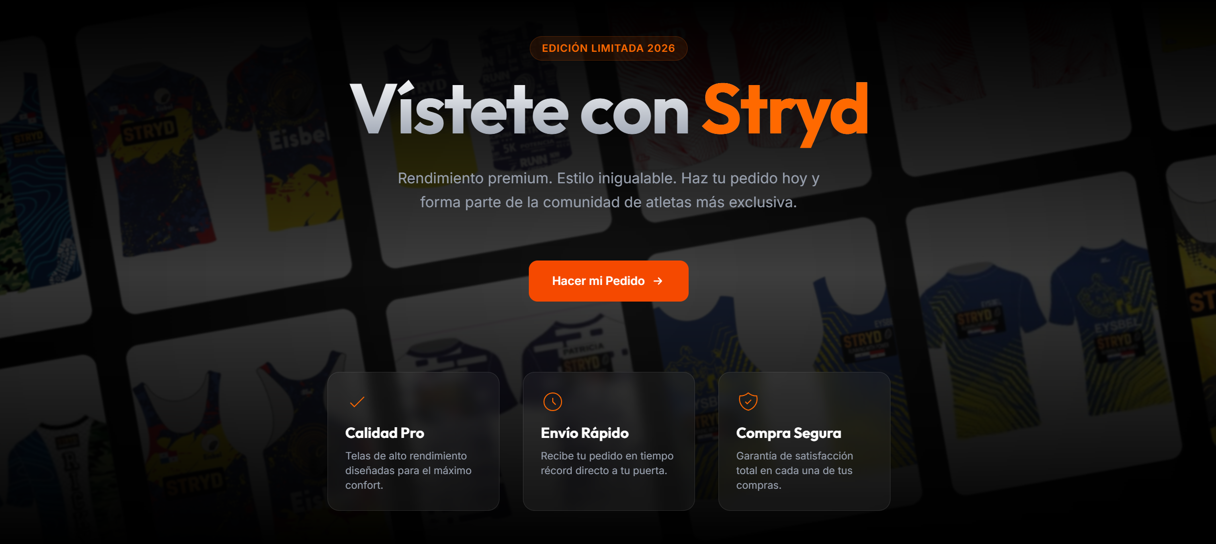 Captura de pantalla del proyecto T-Shirt Stryd